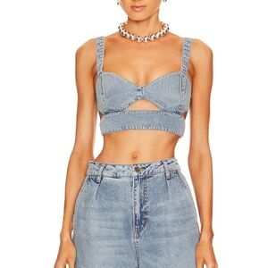 AFRM Lavera Denim Top